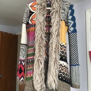 Desigual patchwork boho sweater Size Small